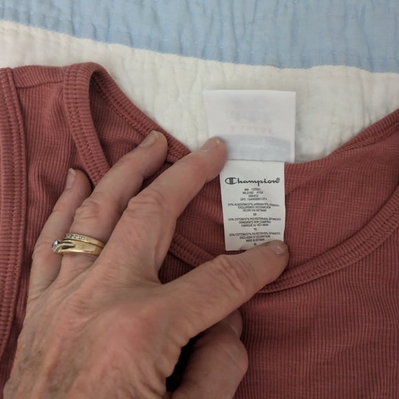 Champion tank crop ribbed top rust-color Sz XL - Picture 4 of 7